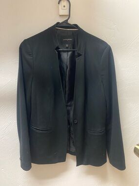 Banana Republic Women's Black Single-Button Blazer
